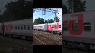 Электровоз ЭП20-034 с приветливой бригадой 