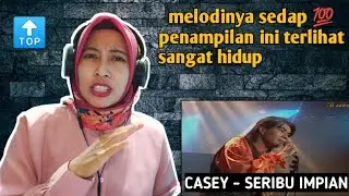 CASEY - SERIBU IMPIAN (Live in Juara Lagu) 🇮🇩 REACTION