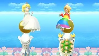 【スーパーマリオパーティ】ミニゲームピーチVsマリオVsロゼッタVsクッパ(COM最強 たつじん)