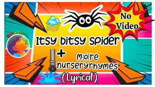 Itsy bitsy spider song+more nursery rhymes for kids with lyrics (no video)|nursery rhymes collection
