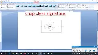 Remove Signature Background using MS Word