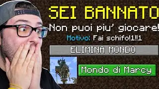 MARCY VIENE BANNATO DA MINECRAFT