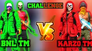 BNL VS KARZO Tm custom challenge |2 vs 2 custom challenge Garena freefire #gamershovan07#totalgaming