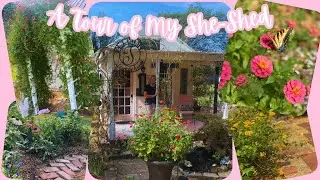 A Tour of My Vintage and Cottage-Inspired She-Shed
