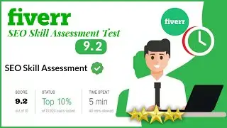 Fiverr Skill Assessment Test Passed With 9.2 Score | Top 10% Rated Profile | Fiverr Skill Tests