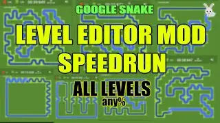 Google Snake LEVEL EDITOR MOD Speedrun | All Levels