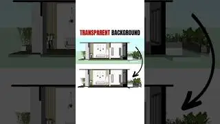 TRANSPARENT background in SketchUp | SketchUp Tutorials #shorts #tutorials