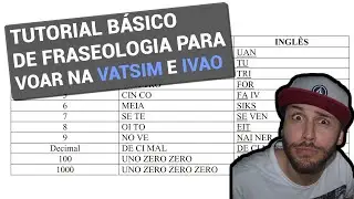 TUTORIAL BÁSICO DE FRASEOLOGIA PARA VOAR NAS REDES ONLINE