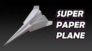 Create an elegant paper airplane#origami