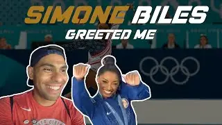 Simone Biles me saludó en la final Por equipos. París 2024