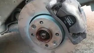 Replacing the front brake discs and pads on a Lada Vesta