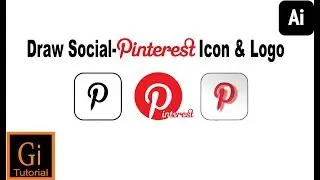 How to Draw Social-Pinterest Logo Using Adobe Illustrator #Pinterset