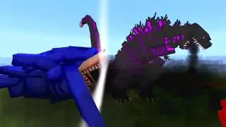 Shin Sonic Tapes Vs Shin Godzilla in MCPE !!!