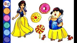 If Disney princesses would be fat. How to draw Snow White