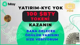 Bitay Borsası ile Yatırımsız 100 $BTY Tokeni Kazan | Bitay Airdrop