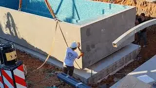 אס פול בריכות שחיה 💙  Next generation off site manufacturing of concrete pools