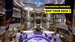 Enchanted Princess Cruise ship tour | What's on deck 7 Promenade