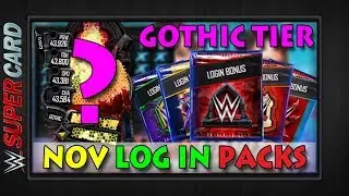 GOTHIC PACK OPENING | November Log In Rewards | WWE SUPERCARD SEASON 5