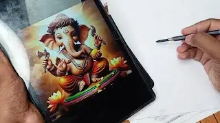 Ganesh Drawing ✨ Ganesh Chaturthi Special | Lord Ganesha Outline Tutorial | How to Draw Ganpati