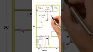 30x50 house plan| 3bhk plan| car parking #house #housedesign #home