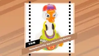 Dancing Goose bird Toy - Raps & Dances to 3 Hip-Hop Songs