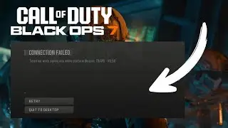 COD Black Ops 7: TRAVIS - RILEA Error Connection Failed | How to fix PC ✅🔥