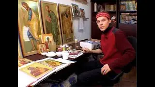 Мастер Класс по иконописи на ТВ. 2007 год. Мое первое видео