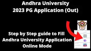 Andhra University Admission 2023 Application (Started)- How to Fill Application Form Online Mode