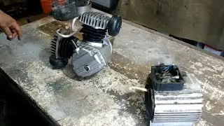 Converting a compressor from a direct piston to a belt-driven one. Part 1.