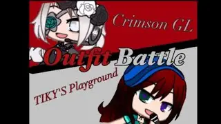 Outfit Battle Fake Collab Gacha Club (Hairball) FNF @crimsongl605 #randomoutfitbattlewithcrimson