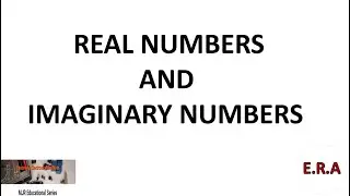Real Number and Imaginary Numbers. Tagalog