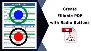 How to create a fillable pdf with radio buttons in Adobe Acrobat Pro DC