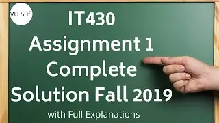 IT430 Assignment 1 Solution Fall 2019