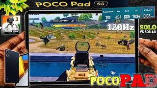 🤯 🔥POCO Pad 5G PUBG TEST || DON'T BUY!🔥Eriangle 120fps💥POCO Pad 5G PUBG (BGMI) TEST
