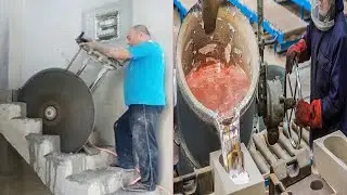 Especially Satisfying Factory Machines | Creative Skillful Worker And Smart Modern Tools