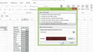 Excel  2013 Tutorial - How to Highlight Cells Based on the Value of Another Cell