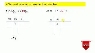 Number system hexadecimal conversion/binary to hexadecimal/hexadecimal to binary (PART 2).