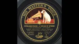 Elena Gerhardt - Frühlingstraum, Winterreise (Schubert) 1927