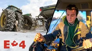 🇨🇦 EP4 : Je fais du SCRAPER par -17°C avec ce John Deere 9400 !
