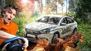 РАЛЛИ РЕЖИМ на ЛАДА ВЕСТА в БИМКЕ НА РУЛЕ ! | BeamNG drive