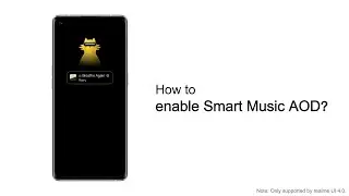 realme | Quick Tips | realme UI 4.0 | How to enable Smart Music AOD