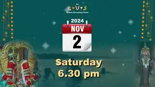 Tula maasam special Upanyasam Announcement | Velukkudi krishnan swamy| Nov 2 | Bengaluru |
