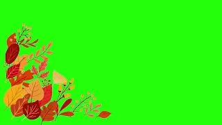 green screen leaf frame effect