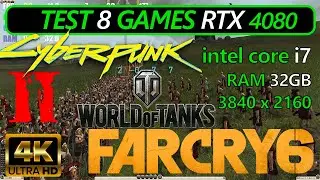 GeForce RTX 4080 32GB + i7 13700K - Test in 8 Games