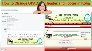 How to Change OPAC Header and Footer in Koha Latest Version | Lib Power Tech | தமிழ்
