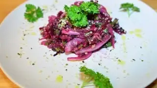 Салат из Красной Ферментированной Капусты