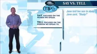 TOD say v tell