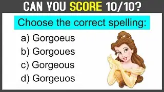 English Spelling Quiz: Can You Ace This English Vocabulary Quiz? 