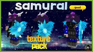 Samurai High Quality pvp Texture Pack Bad Wars, Sky Wars Only for 2021 (마인크래프트 사무라이 pvp 리소스팩)