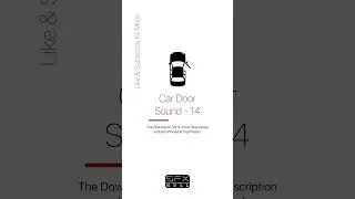 Car Door Sound Effect 🚗 / Car Door SFX #car